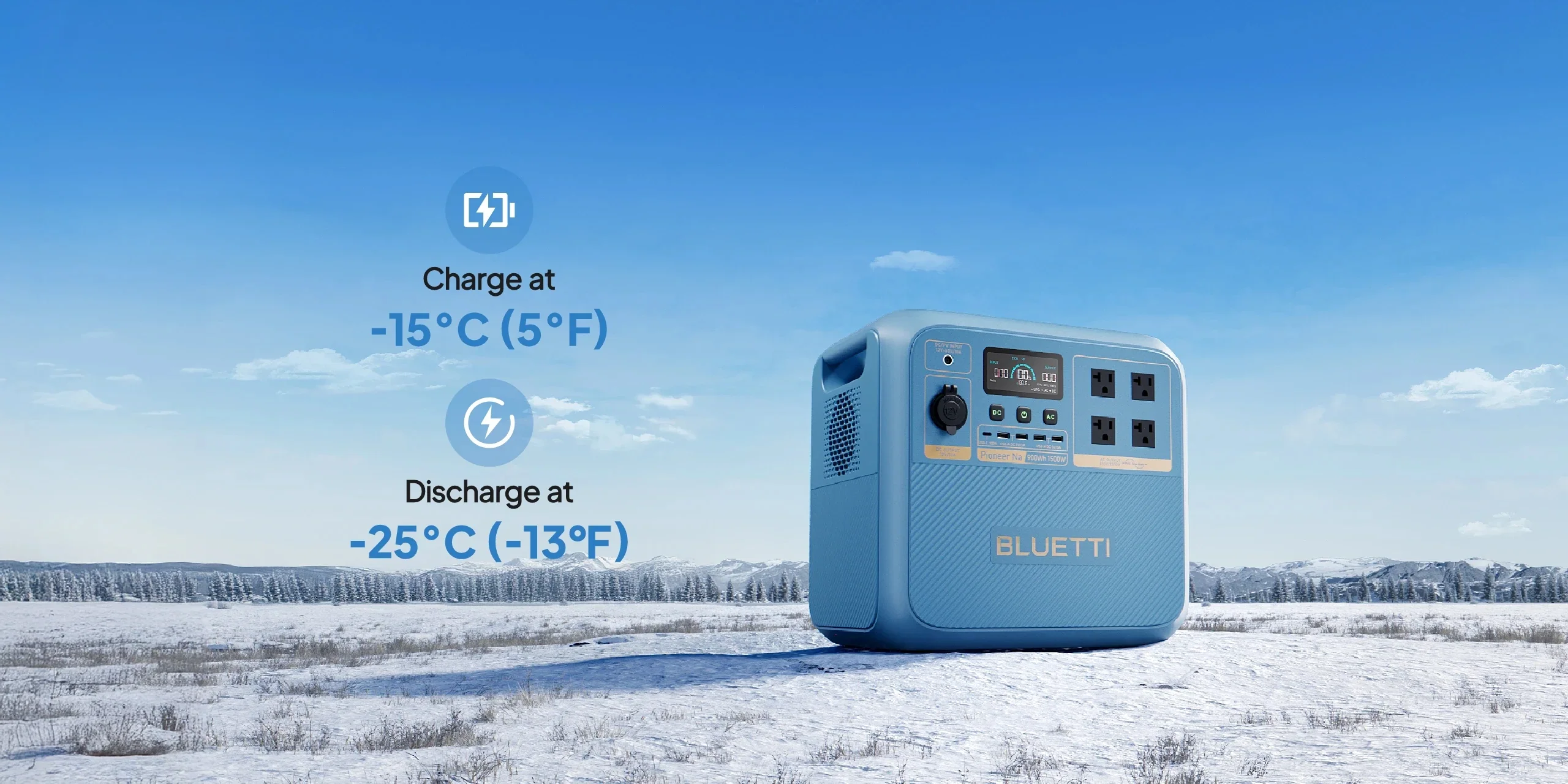 BLUETTI Pioneer Na - The Cold Reserve angle 1