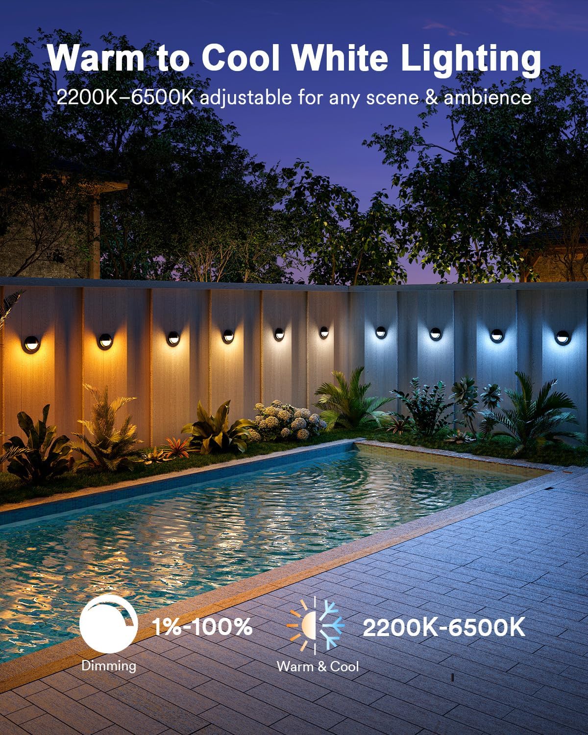 Lumary Smart LED Deck Lights (6Pack), L-RWL7A1 - The Garden Threshold angle 5