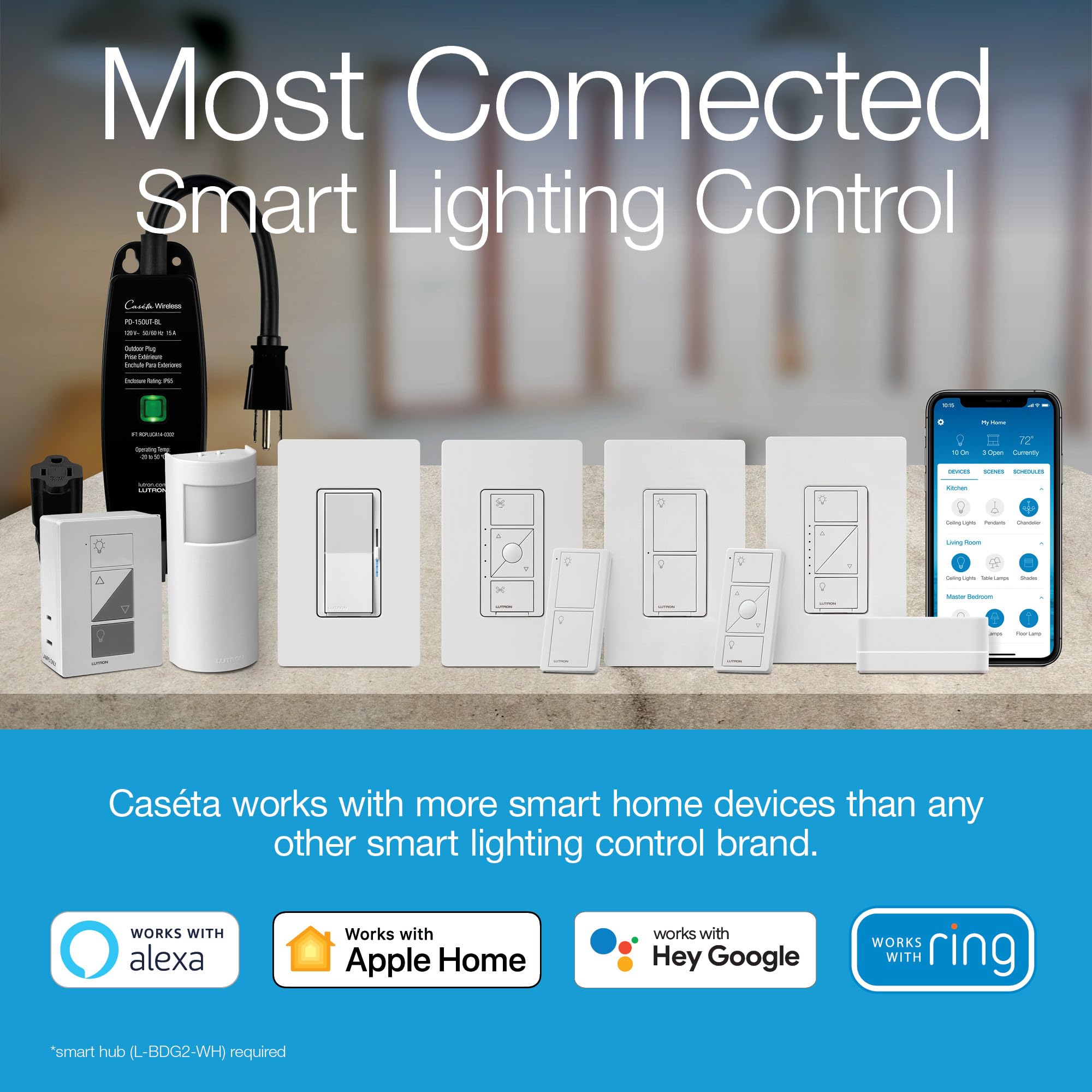 Lutron Diva Smart Dimmer DVRF-6L-BR gallery view 3