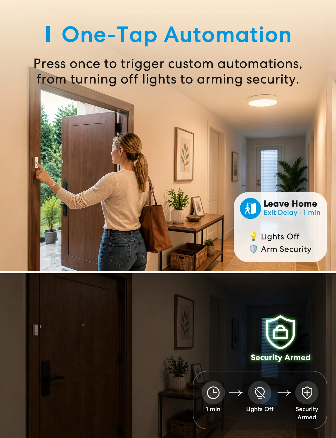 Meross 3-in-1 Smart Door and Window Sensor with Doorbell Mode, MS220 gallery view 6