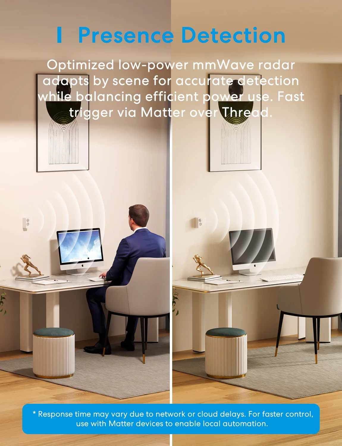 Meross Matter Smart Presence Sensor MS605 - The Still Signal angle 3