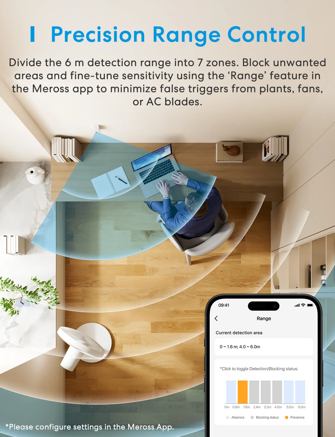 Meross Matter Smart Presence Sensor MS605 - The Still Signal angle 4