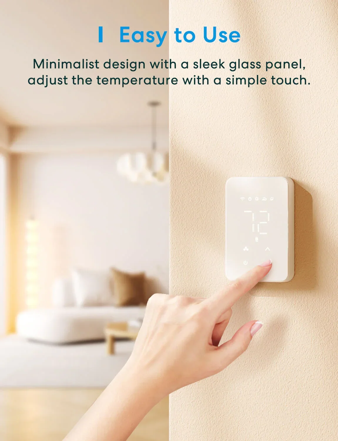Meross Matter Smart Thermostat for Electric Heating System, MTS215MA gallery view 4