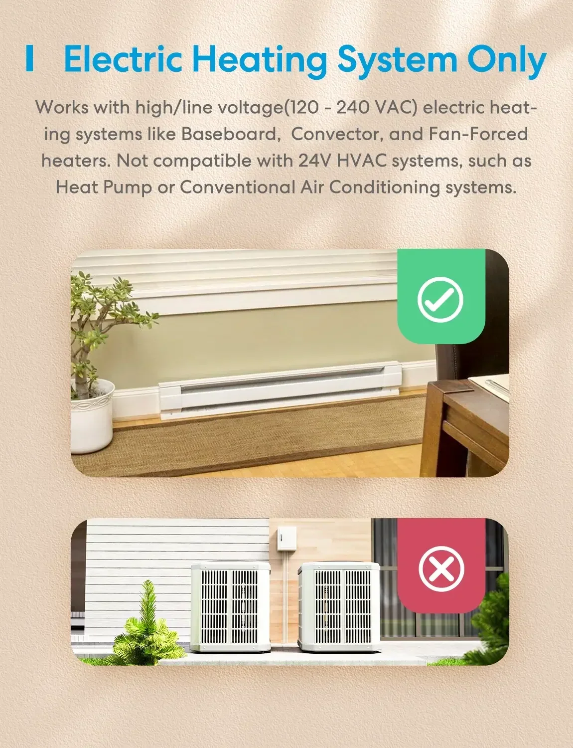 Meross Matter Smart Thermostat for Electric Heating System, MTS215MA gallery view 7