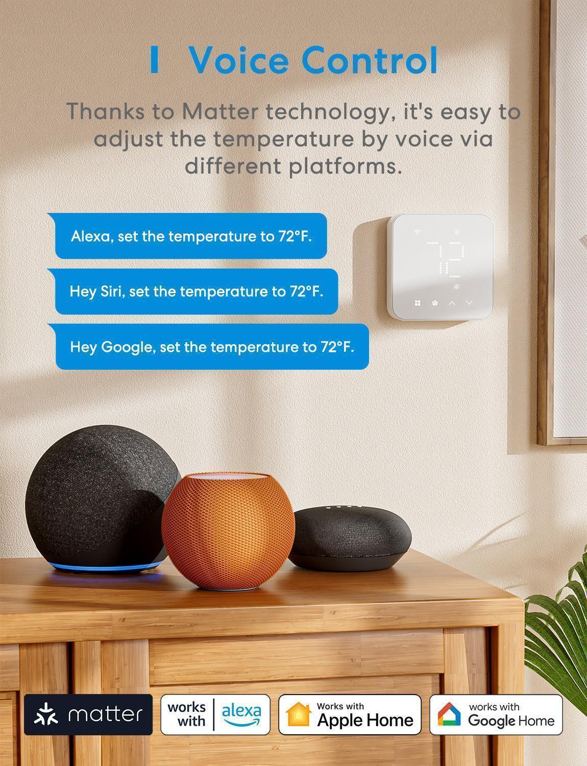 Meross Matter Smart Thermostat MTS300MA gallery view 4