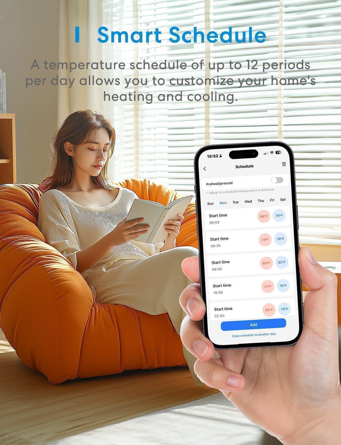 Meross Matter Smart Thermostat MTS300MA gallery view 5