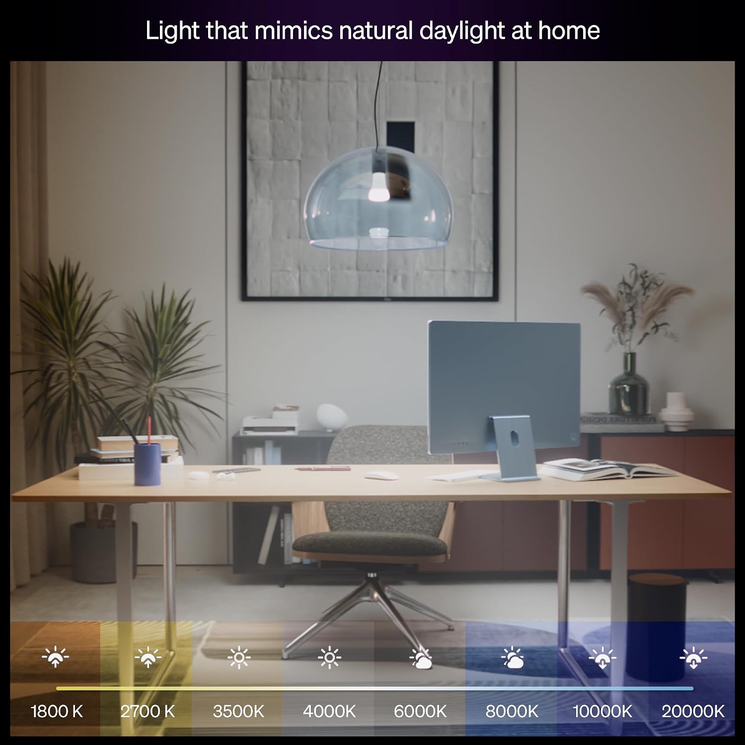 Philips Hue White and Color Ambiance 75W A19 E26 Smart Bulb - The Dusk Spectrum angle 1