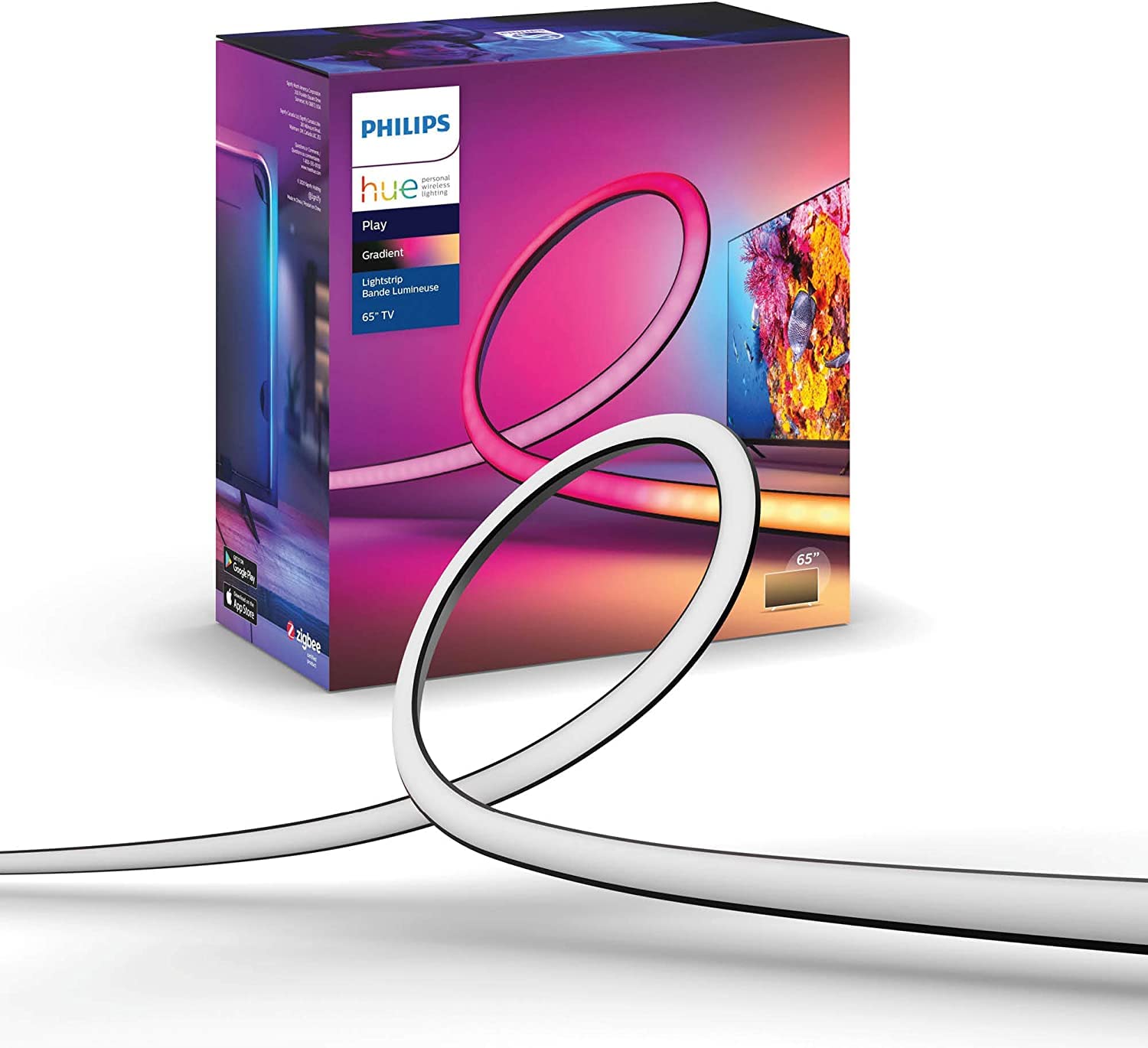 Philips Hue Gradient Lightstrip 80 Inch - The Paint of Light angle 1