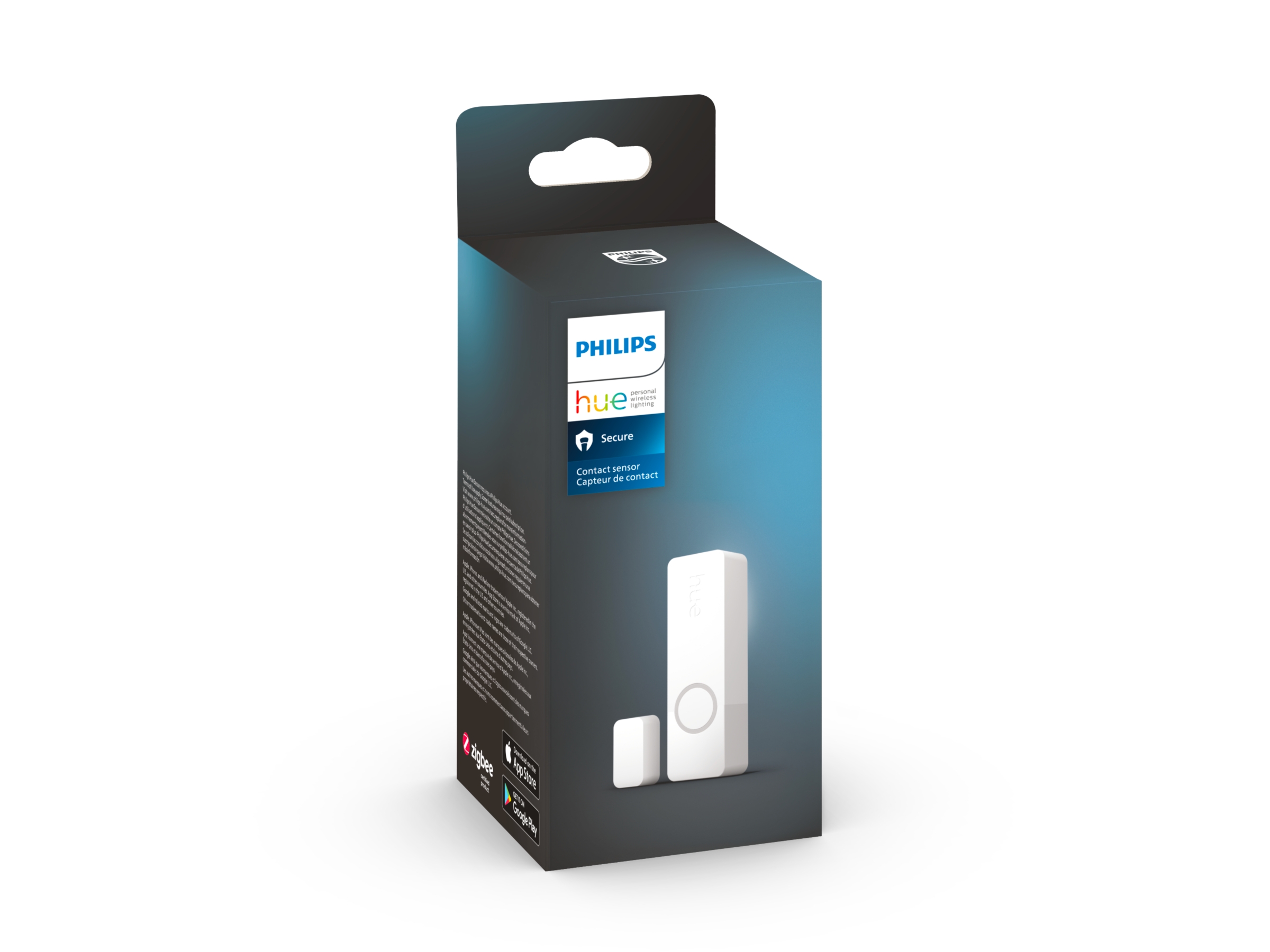 Philips Hue Secure Contact Sensor, White, 1 Pack - The Quiet Sentinel angle 3