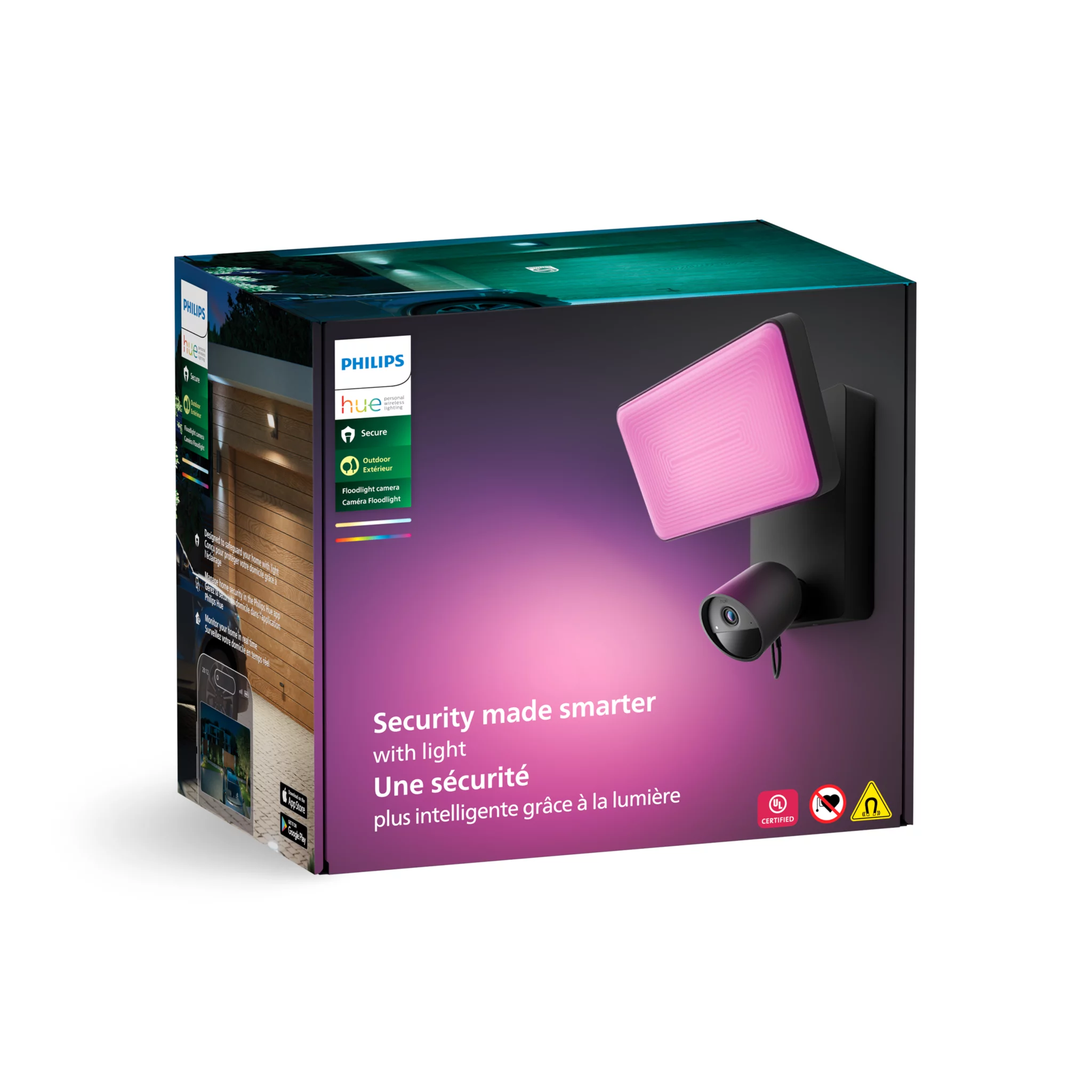 Philips Hue Secure Flood Light Camera - The Perimeter Lantern angle 4