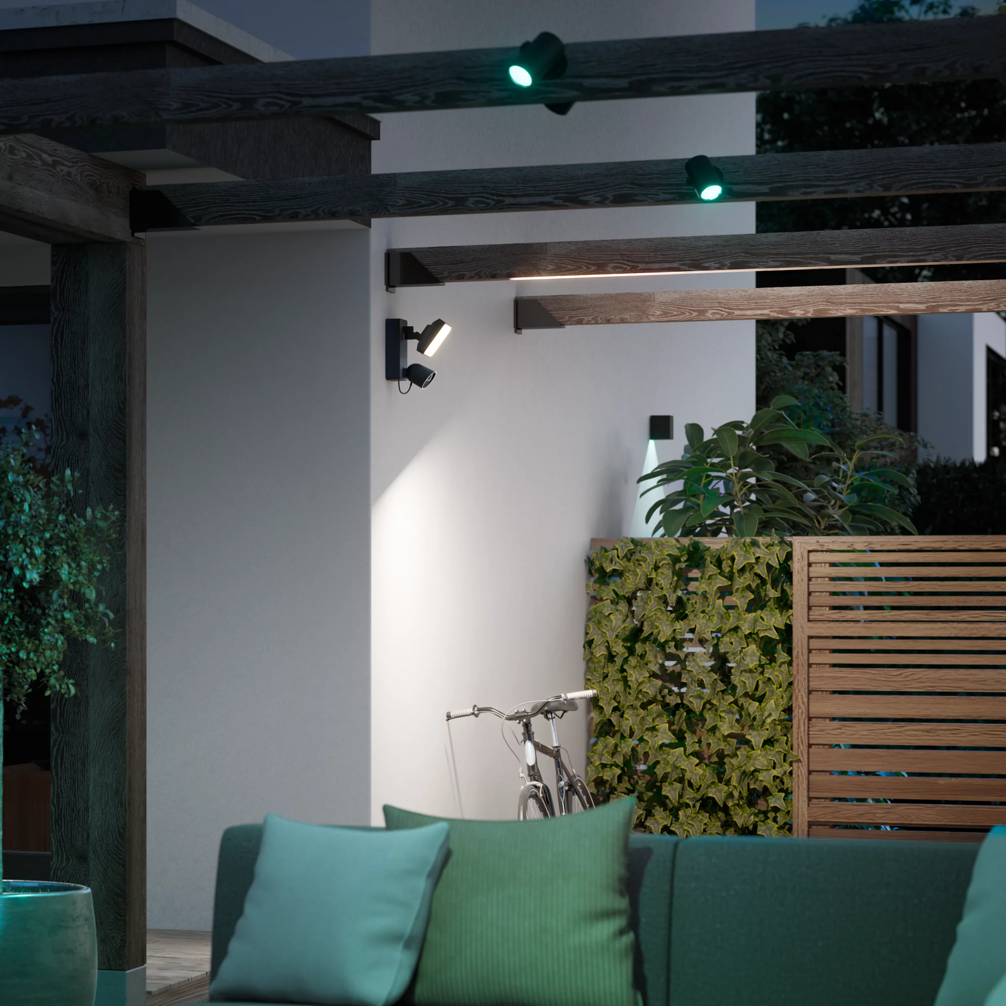 Philips Hue Secure Flood Light Camera - The Perimeter Lantern angle 5