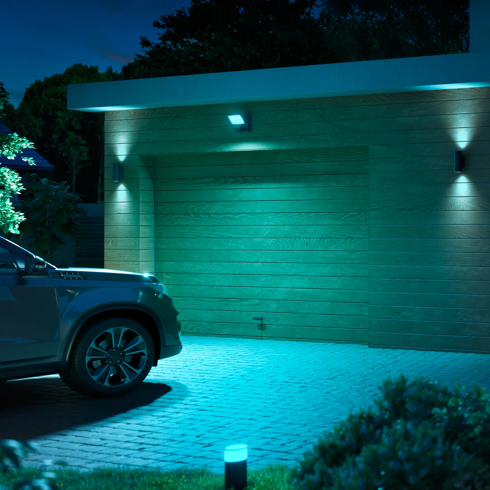 Philips Hue Secure Flood Light Camera - The Perimeter Lantern angle 6