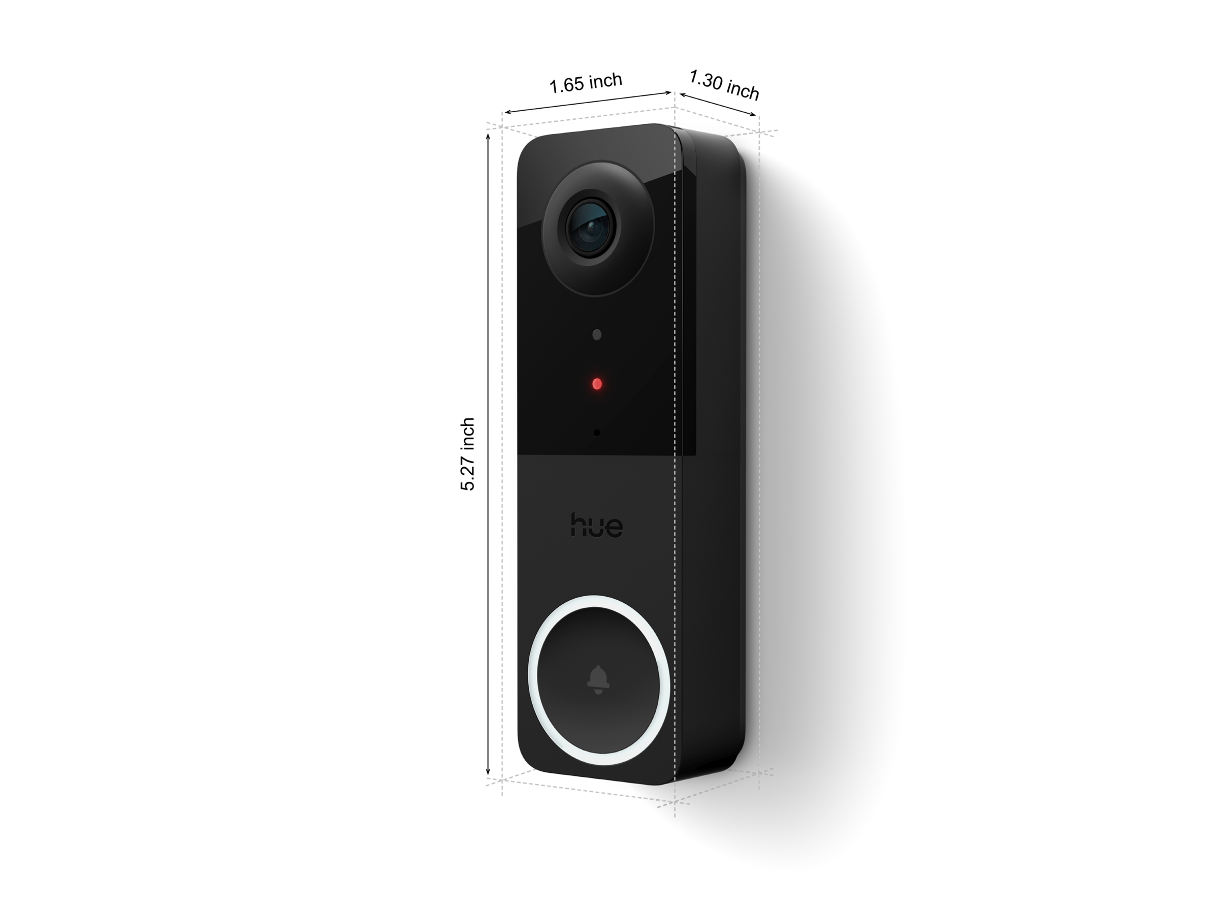 Philips Hue Wired Video Doorbell - The Threshold Eye angle 2