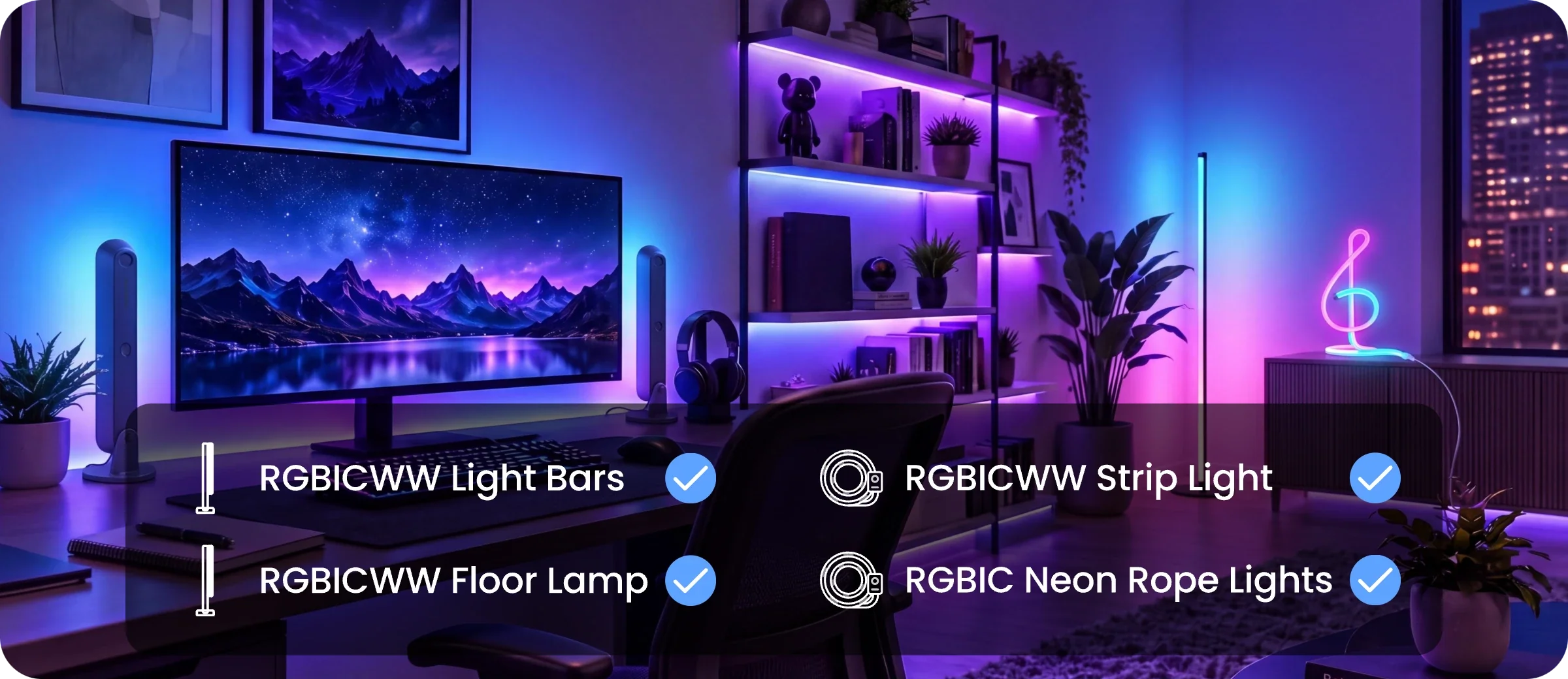 SwitchBot RGBICWW Light Bars gallery view 6