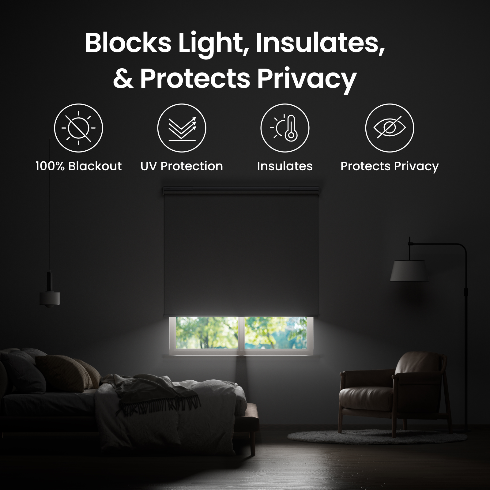 SwitchBot Roller Shade - The Dusk Curtain angle 5