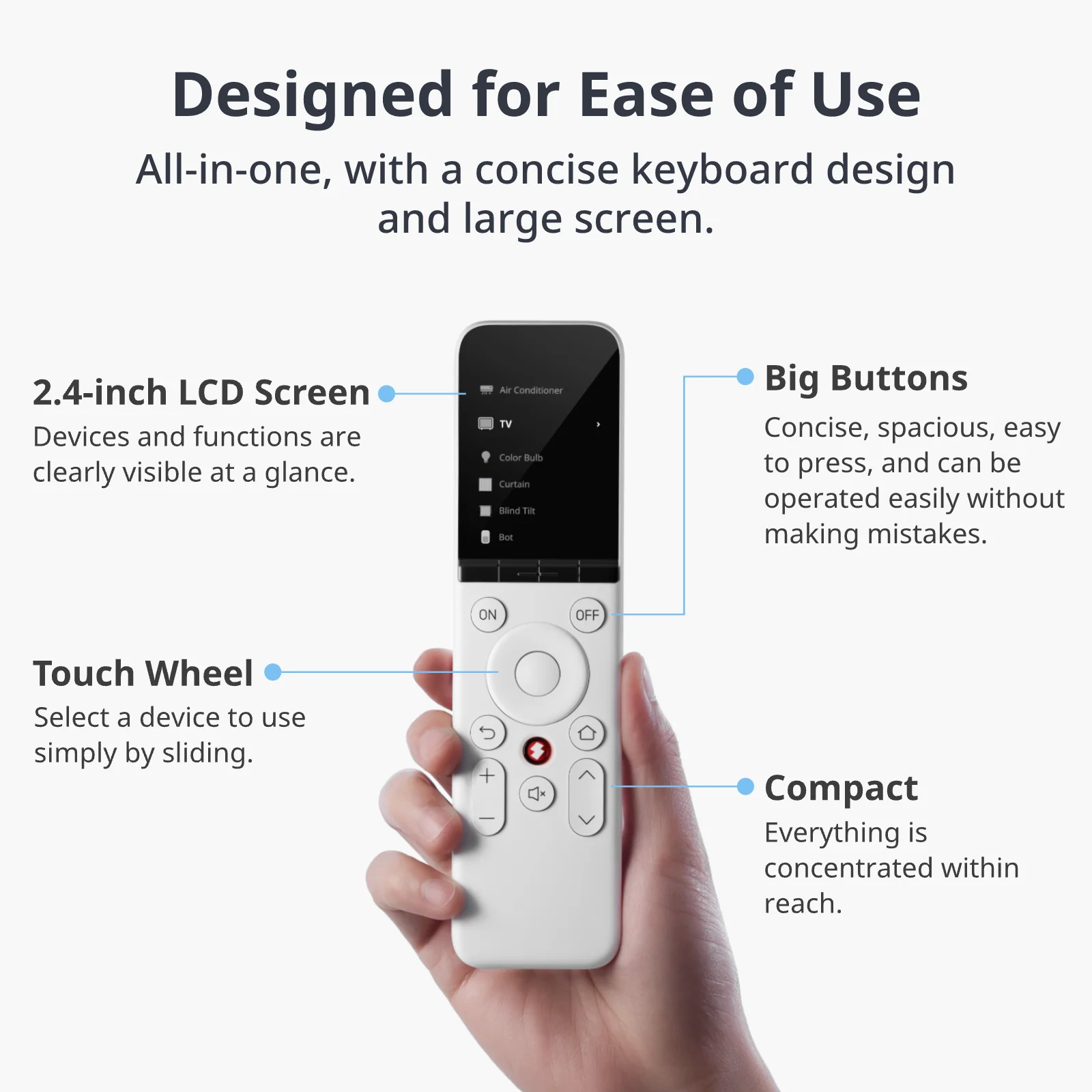 SwitchBot Universal Remote - The Room Hand angle 4