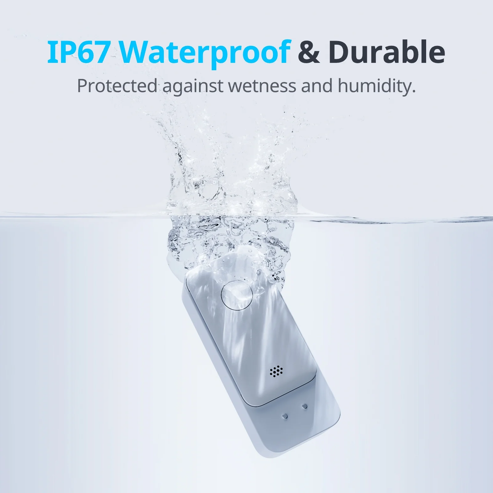 SwitchBot Water Leak Detector, Standard Edition, 1-Pack - The Wet Threshold angle 3