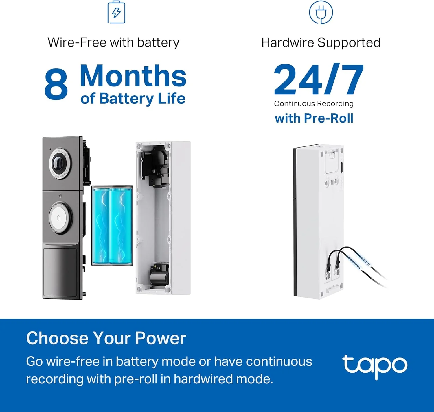 TP-Link Tapo D225 Smart Video Doorbell - The Threshold Watch angle 2